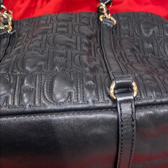 Carolina Herrera shoulder lamb skirt leather bag - Picture 9 of 10